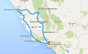 Los Angeles to Yosemite to San Francisco