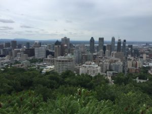 City of Montreal from Royal Mount Park - Road trip from Chicago